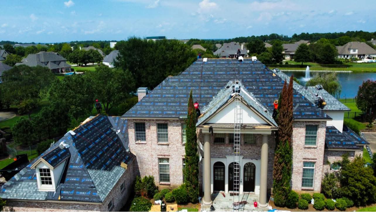 Large estate home roof replacement — Columbus GA